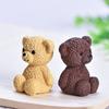 Миниатюрные фигурки медвежат Милый медвежонок Орнамент Садовые аксессуары Мультяшная статуэтка животного Дом