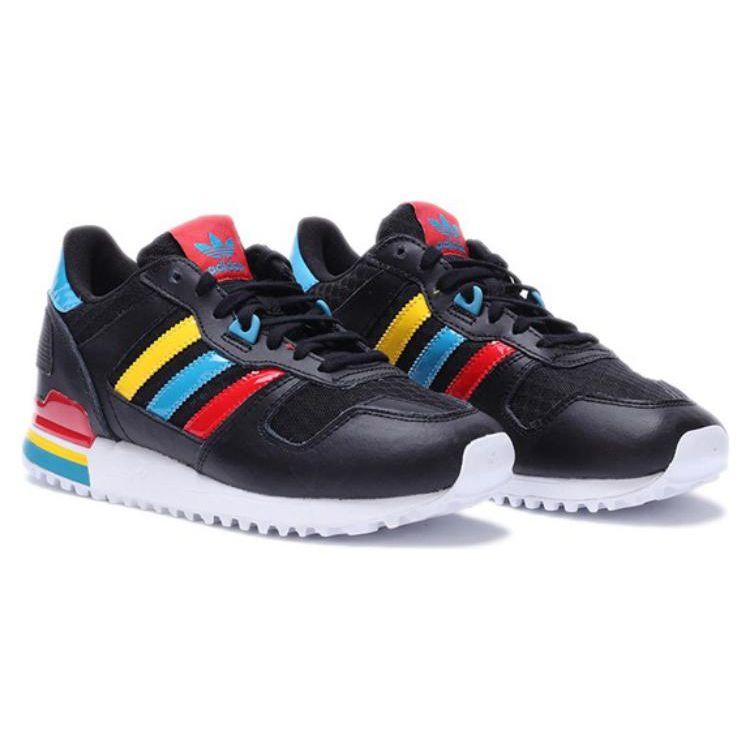 adidas Originals ZX 700 Удобные Амортизирующие Прочные Низкие Кроссовки для Бега Женские кроссовки Черные BA9311