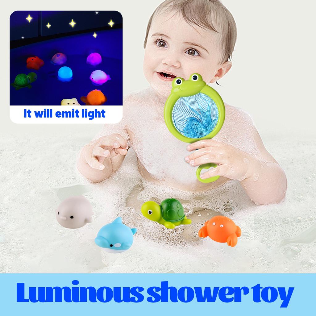 Волшебная индукционная светящаяся плавающая игрушка в виде животного, сказочный компаньон для младенцев во время купания