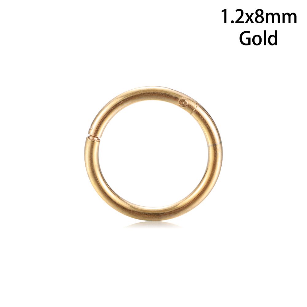 1 шт., хит продаж, унисекс, из титановой стали, шарнирный сегмент, спираль для уха, обруч для носа, кольцо для губ, пирсинг, перегородка