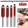 With Bearing Carbide Router Bit Double Edge Carving Cutter Shank Milling Cutter  Smooth Cutting