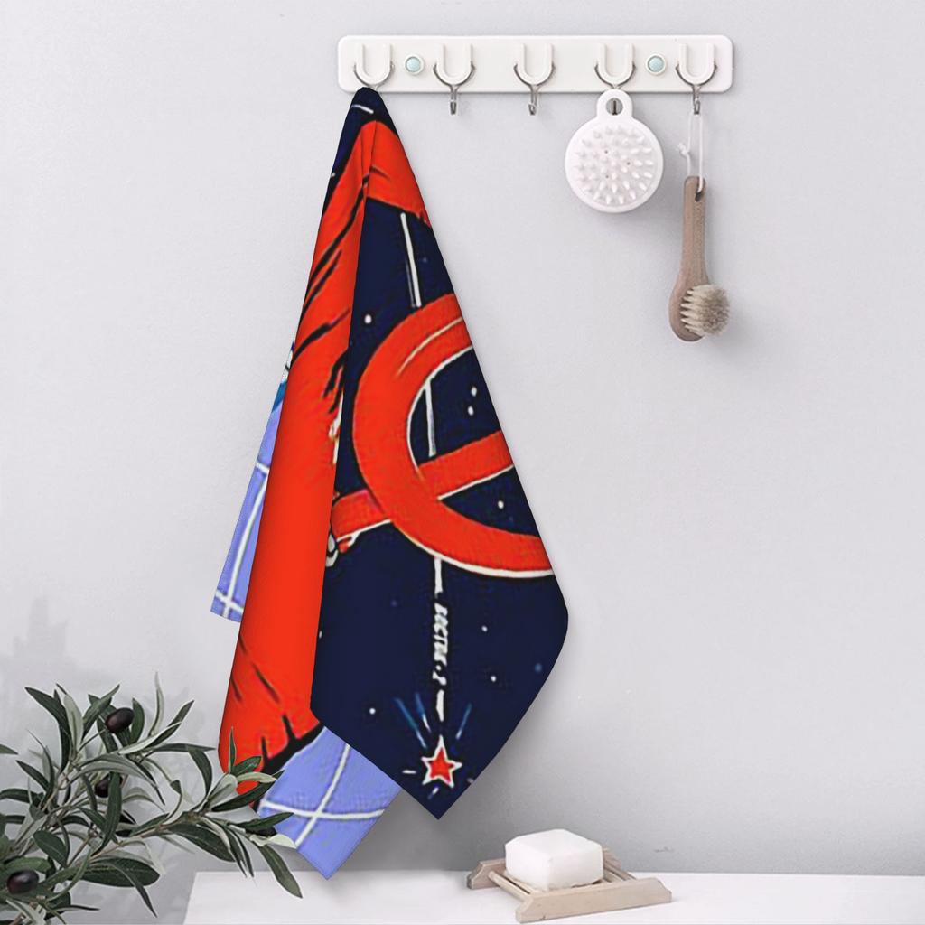 Soviet Propaganda. Yuri Gagarin Soft Face Towel Quick Dry Pool Bath Cotton Towels Absorbent Quick