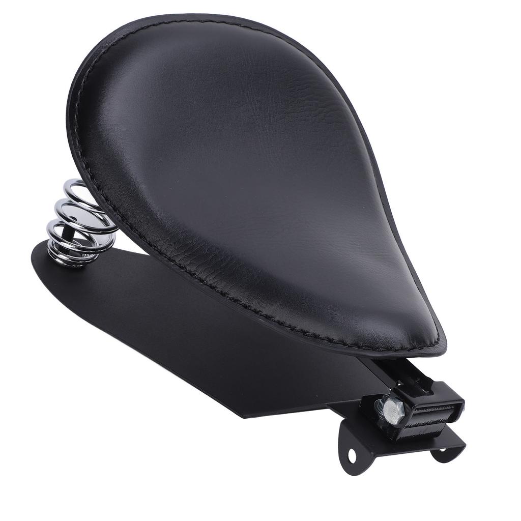 Motorcycle   Seat with Spring Bracket Kit Faux Leather Strong Support   Fit for Retro Motorcycle