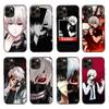 D-48 Tokyo Ghoul Black Sofe Case for iPhone 16 15 Plus 14 13 Mini 12 11 Pro 8 6 6S SE 5 XR XS Max Realme C30 C33 C32 9I VIVO V29 V27 V23 Y36