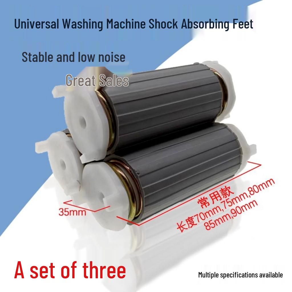 Semi-Automatic Washing Machine Shock-Absorbing Feet & Thicker Springs Kit