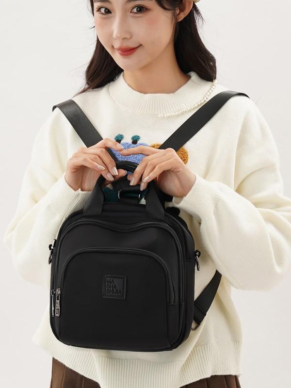 Nylon Casual Crossbody Bag For Men And Women With Design For School Use