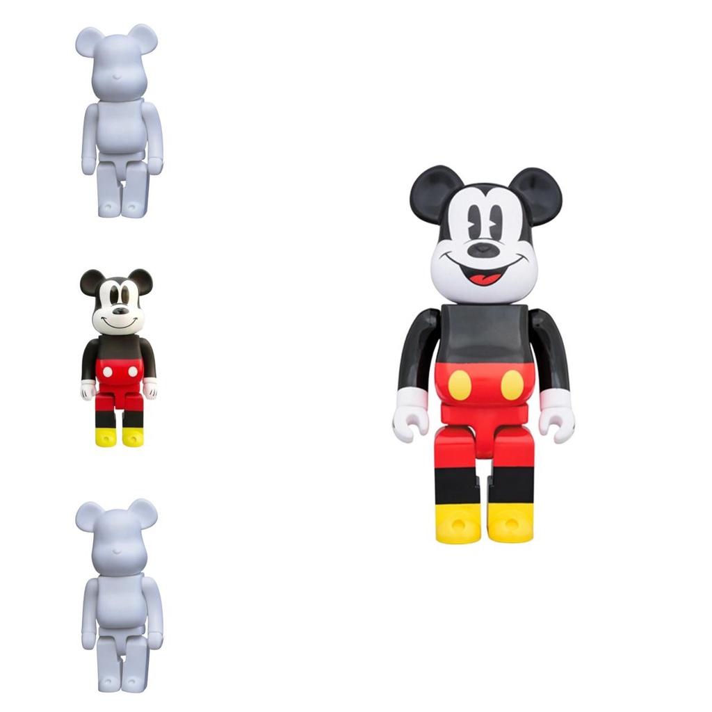 Bearbrick 400% Коллекционная фигурка из ПВХ Сорвиголовы Микки Медведь Строительный блок Модная игрушка