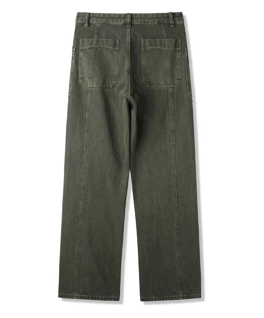 BAKKEN Pigment Straight Fatigue Pants Bk8924_Khaki