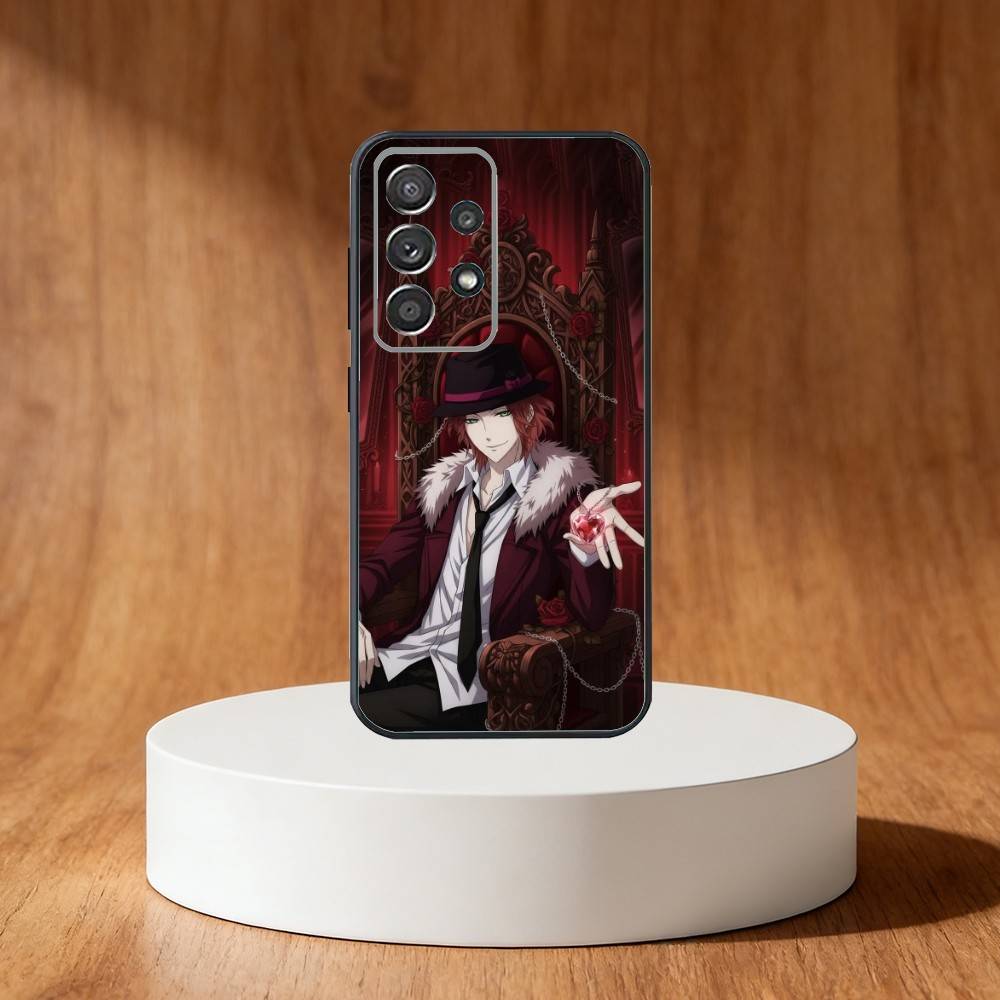 Чехол для телефона Diabolik Lovers для Samsung S25, S24, S21, S22, S23, S30, Ultra, S20, Plus, Fe, Note, 10, 9, 5G Черный