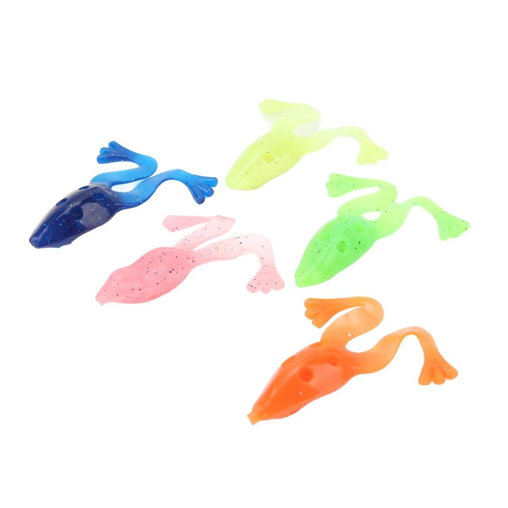 20 шт. Мягкая силиконовая приманка-лягушка 8 см 5,5 г Искусственная приманка Лягушка Мягкие рыболовные приманки Плавающие приманки с отверстием для грузила Приманки для ловли на поверхности воды