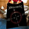 Музыкальный M-Megadeth Плед из фланели Подходит для диванов, кроватей, офисов, путешествий, походных стульев