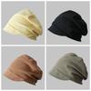 Solid Color Beanie Hat Ear Protection Skull Cap Chemo Cap Slouchy Baggy Caps Autumn Winter