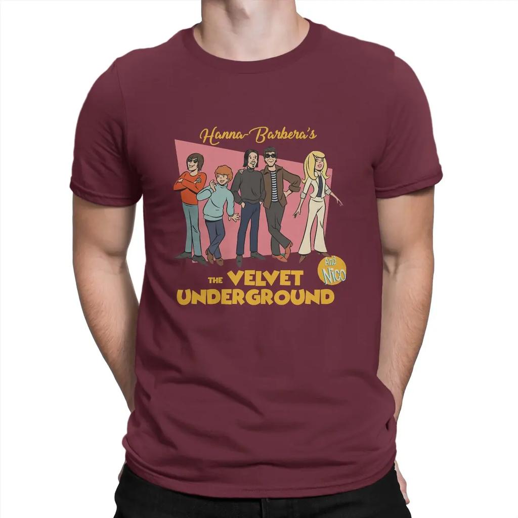 Мужская футболка The Velvet Underground And Nico Barbera Хлопковая футболка с круглым вырезом и коротким рукавом The Velvet Underground