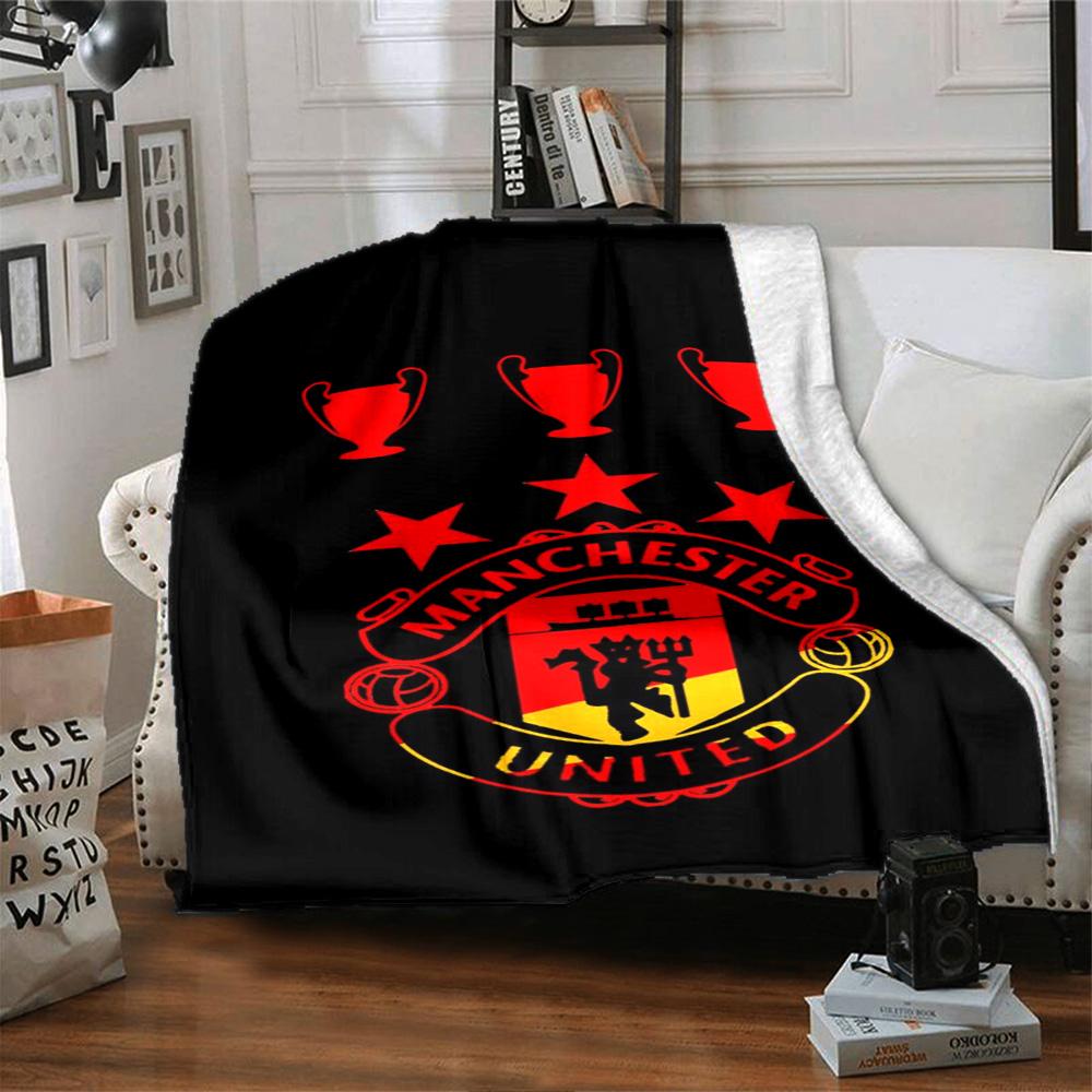 Manchester Blanket Soft Warm Cozy Perfect for Office Chair Chair Seaside for All Occasions Playful Design Gift for Travel Home Birthdays