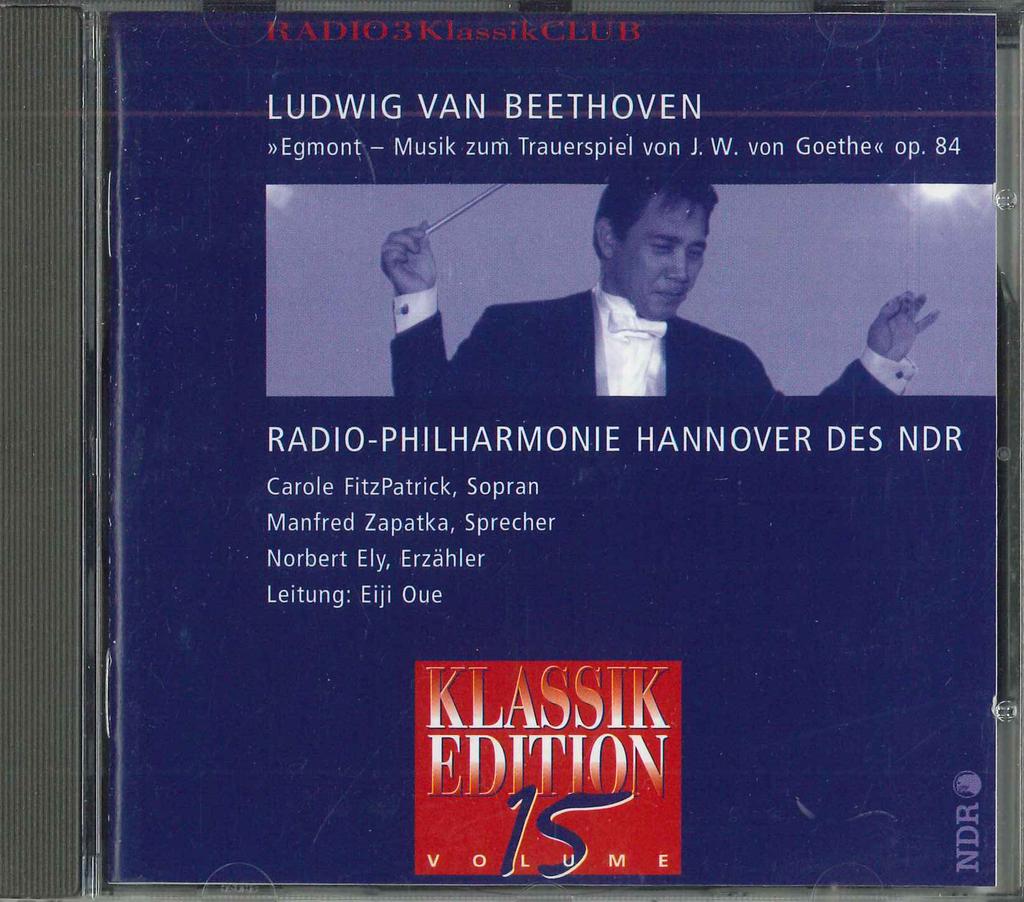 CD OUE EIJI(КОНД)/НДР ПО - Бетховен:сценическая музыка К ЭГМОНТУ A925014 NDR 2003 Япония Классика Б/У