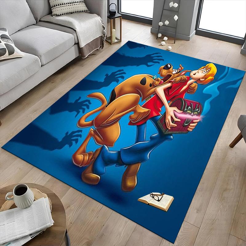 Scoobydoo Mystery Adventure Carpet For Playroom Bedroom Living Room Sofa Home Decorkids Game Area Rug Nonslip Floor Mat