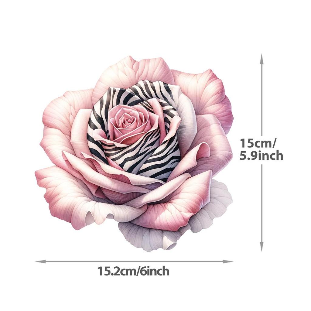 15 см Цветочная серия Термонаклейка На Одежду Индивидуальный Логотип Сделай Сам Наклейки На Одежду Футболки Толстовки Термоперенос Наклейка