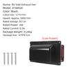 Low Noise 12V 6W for Exhaust Fan for RV Ventilation with Fast Air Removal Compatible with Roof Vents In for Campers and Marine