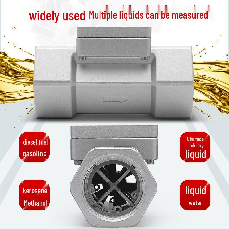 Xiaoyao Stainless Steel Digital Turbine Flow Meter for Diesel, Gasoline, Methanol, and Water