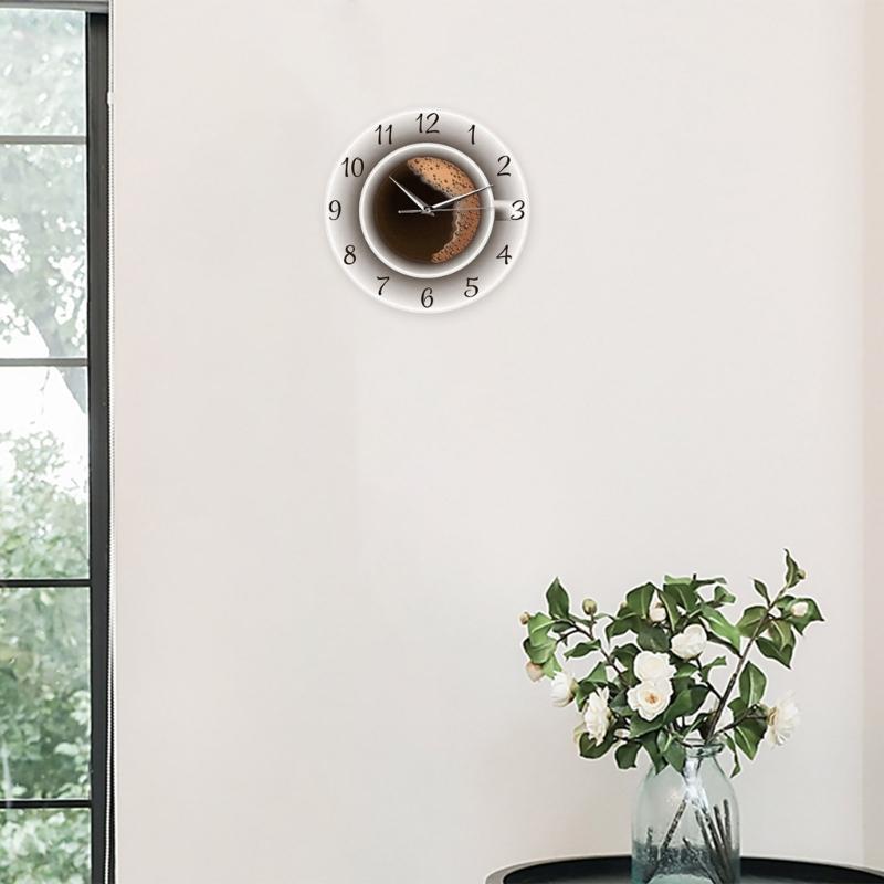 Silents None-Ticking Clocks Decorative Clock Battery Operated Wall Clock for Living Room Kitchen Home Office Decors