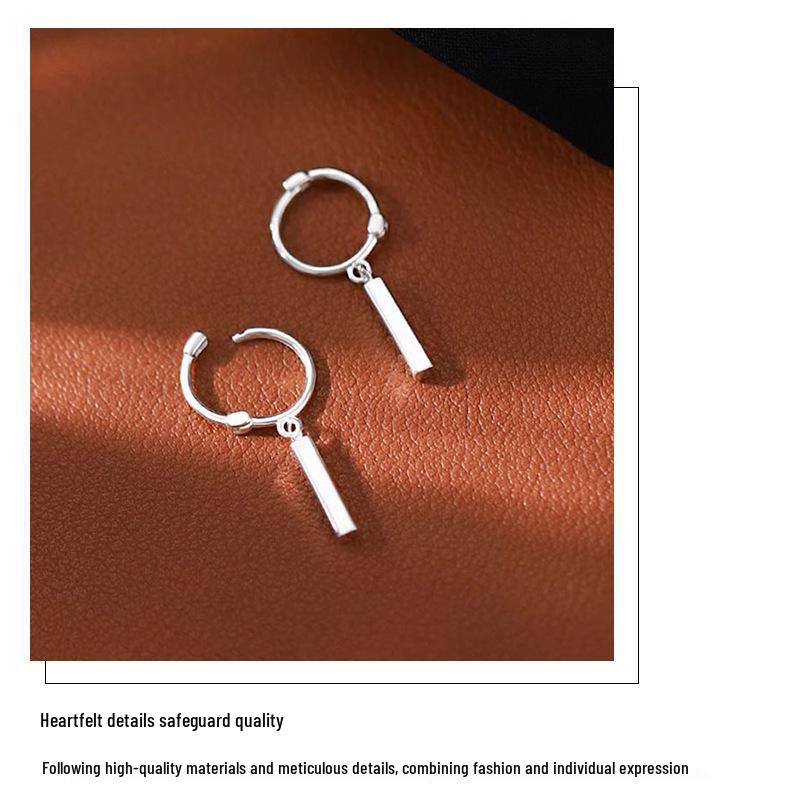 Difeng S999 Серьги-палочки из стерлингового серебра для женщин - Элегантный минималистичный дизайн