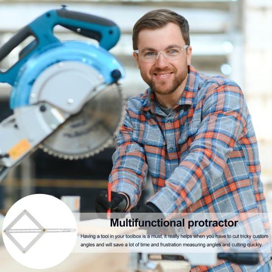 Diagonal Square Ruler Corner Angle Finder High Precise Easy To Use Portable Miter Saw Bevel Gauge Woodworking Ruler