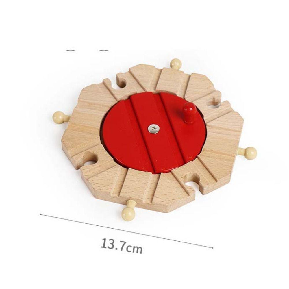 Children Wooden Track Accessories Train Track Toys Track Connector Toys Wooden Track Railway Toys