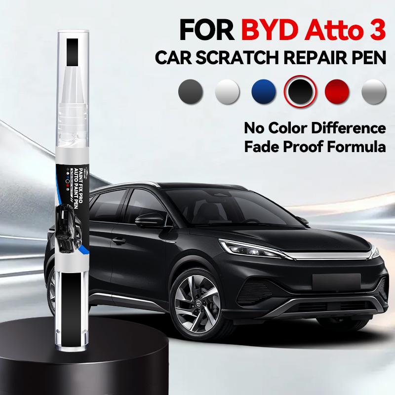 For BYD Atto 3 2022-2025 D40 Paint Repair Pen Touch Up Scratch Remover DIY Auto Accessories Black White Blue Green Grey Purple