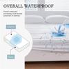 HOT Super Waterproof Bed Fitted Sheet Mattress Cover Bedding Adjustable Protector Cover Deep Pocket Bed Cover Waterproof Solid Bedspread