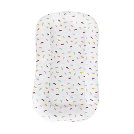 Детский шезлонг для новорожденных с отстегивающимся моющимся чехлом, дышащая подушка для отдыха младенца для времени на животике, для использования в кроватке, на диване