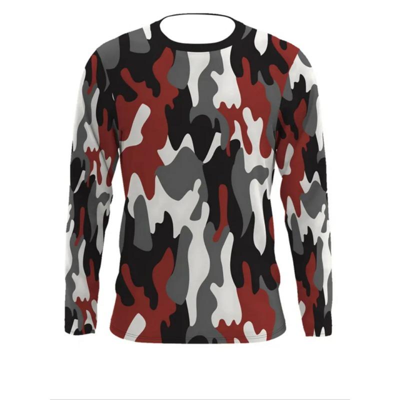 Новые мужские футболки с 3D-графикой тигра, мужские подарки, модные топы Harajuku с круглым вырезом, повседневные спортивные футболки с длинным рукавом и принтом волка