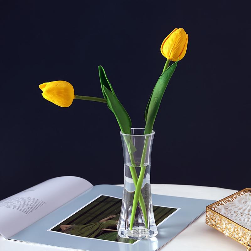 1шт пластиковая ваза для цветов имитация хрустальной вазы акриловая маленькая ваза для домашнего рабочего стола украшение ваза