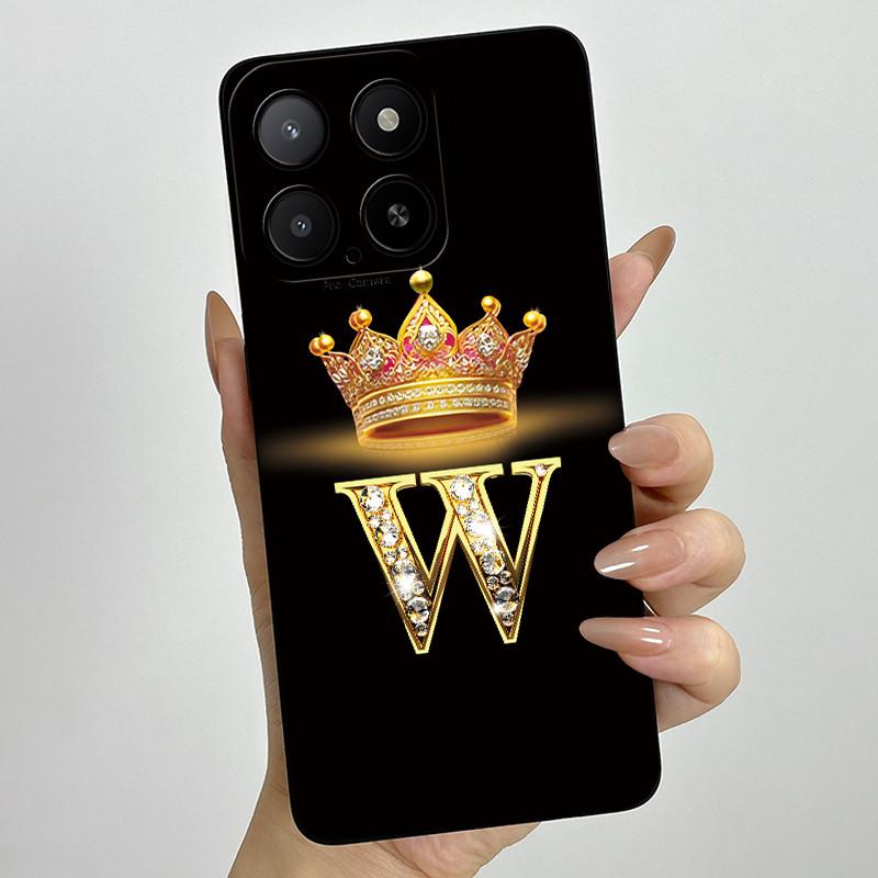 Чехол для телефона Honor X5b 2024, чехол с буквами-коронами, силиконовый, мягкий, полностью защищающая задняя крышка, для HonorX5b X 5b+ Plus, Coque Fundas