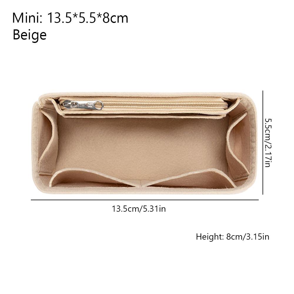 Фетровая сумка-вставка для сумочки, большая вместимость, много карманов, внутренняя сумка, организация хранения, портативный вкладыш для кошелька для Loewe Puzzle