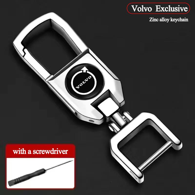 AAKB1 Luxury Metal Car Logo Keychain Key Rings Auto Accessories For Volvo V60 V40 XC90 S60 C30 XC60 V50 V70 S90 Olestar AWD XC40 EX90