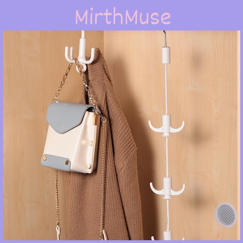 Modern Plastic Fourclaw Storage Hook With Rotating Arms For Wardrobe And Accessories