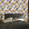 Colorful magnolia flowers wallpaper for living room and bedroom 50x1000