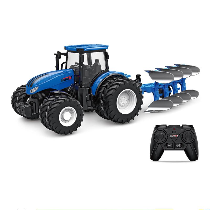Alloy Remote Control Farmer Tractor Simulation Engineering Vehicle Electric Toy Farm Transport Vehicle 2.4G Remote Contro Vehicl
