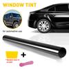 50x300cm Black Car Window Flim Privacy Sun Blocking Anti UV Window Tint Auto Home Self Adhesive Glass Tint Privacy UV Protector