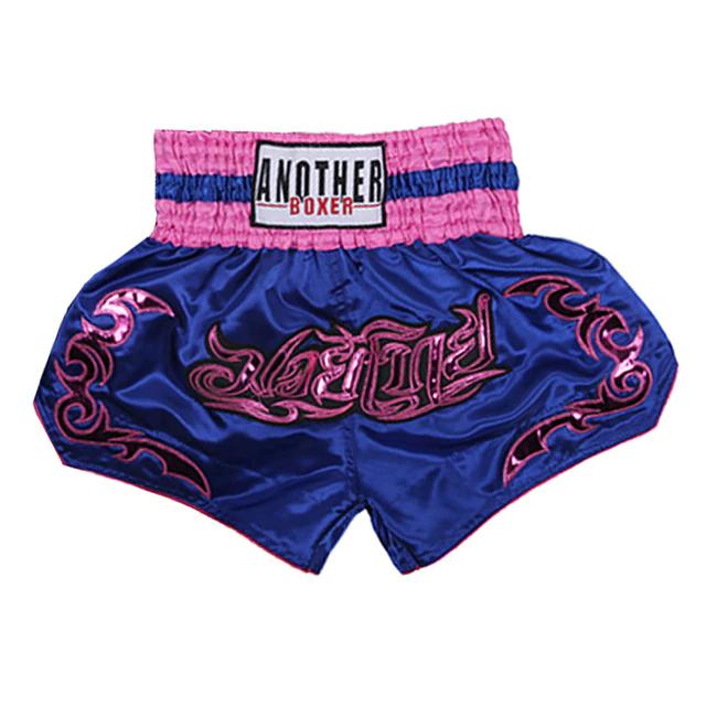 Шорты для тайского бокса, штаны высшего качества для борьбы, кикбоксинга, ММА, для мужчин и женщин, детские с вышивкой, оборудование для тренировок по боксу, боевым искусствам