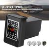 Tire Pressure Monitor System Temperature Real-time Monitoring Save Fuel Wireless 4Pcs External Internal Sensor Car TPMS