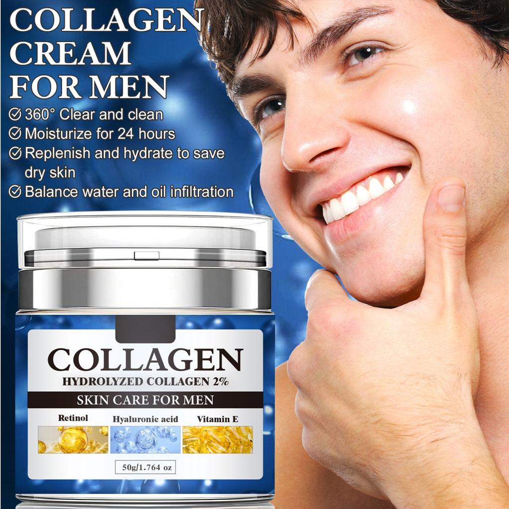 Мужской увлажняющий крем, укрепляющий, для жирной, сухой и чувствительной кожи