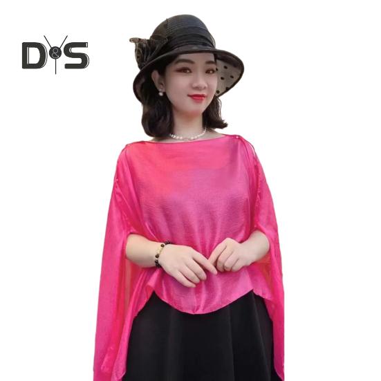 Летняя шаль с V-образным вырезом, планкой на пуговицах, легкая защита от солнца, универсальная пляжная шаль, однотонная шаль для отпуска с солнцезащитным кремом