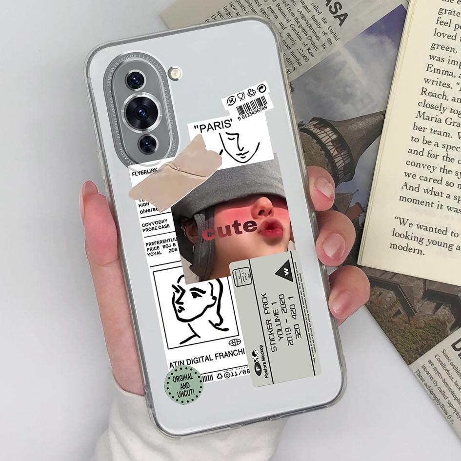 Для Huawei Nova 10 2 3 4 5 6 7 8 9 Pro SE Y70 90 чехол модный мягкий силиконовый чехол для мальчиков и девочек прозрачный матовый противоударный чехол для Huawei бампер