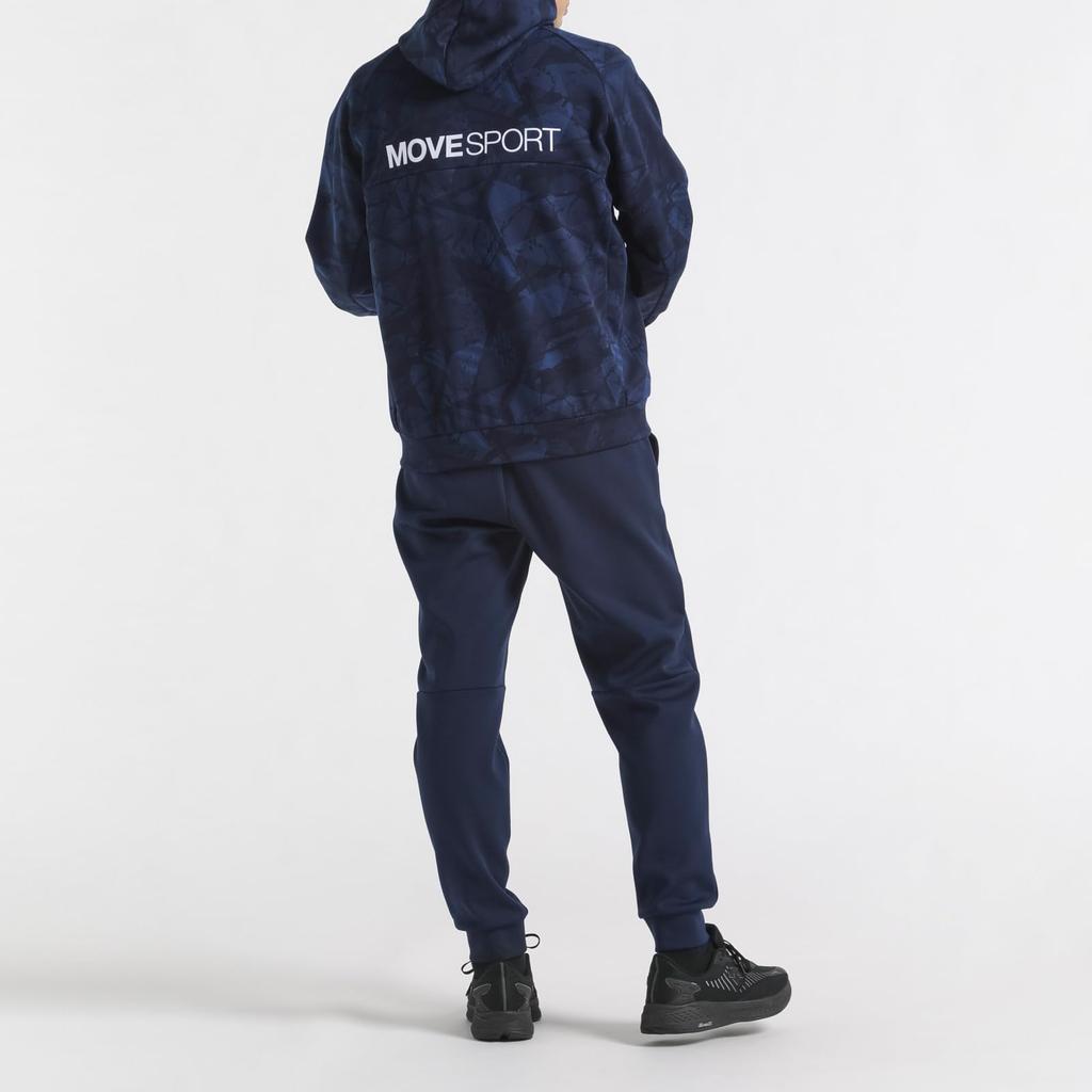 Толстовка Descente с застежкой-молнией SHIELD Allover Pattern MVSP ветрозащитная, сохраняющая тепло, эластичная, впитывающая пот, для тренировок, размер M [Move Sports] (и то и другое