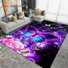 Colorful Butterfly Flower Art Area Rug,Carpet Rug for Living Room Bedroom Sofa,Kitchen Bathroom Doormat Non-slip Floor Mat Gift
