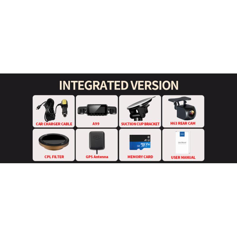 Автомобильный видеорегистратор TiESFONG, 4 канала, A99 FHD 1080P, для автомобильного видеорегистратора, 360°, автоматический видеорегистратор, ночное видение, поддержка WiFi, круглосуточный парковочный монитор