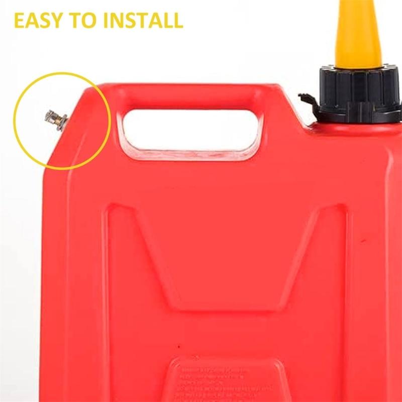 6PCS Fuels Tank Ventilation Caps With Installation Tool Gas Canister Vent Caps Set For Gasolines Water Storage Tanks