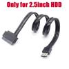 Кабель eSATA для 2,5-дюймового жесткого диска USB 12v 5v Комбинированный к 22-контактному кабелю SATA Адаптер Питание Кабель eSATA Штекер Удлинитель HDD Шнур Легкий Диск