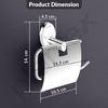 Steel Toilet Roll Holder for Bathroom/Toilet Paper Roll Holder/Toilet Tissue Paper Roll Holder for Bathroom Accessories - Oreva (Chrome)